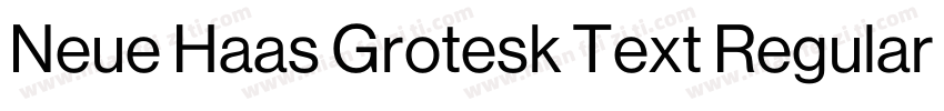 Neue Haas Grotesk Text Regular字体转换